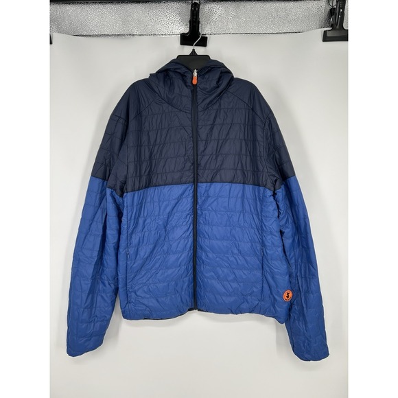 Save The Duck Erza Rainy Jacket Hooded Full Zip Up Reversible Puffer Mens XL - Picture 1 of 10